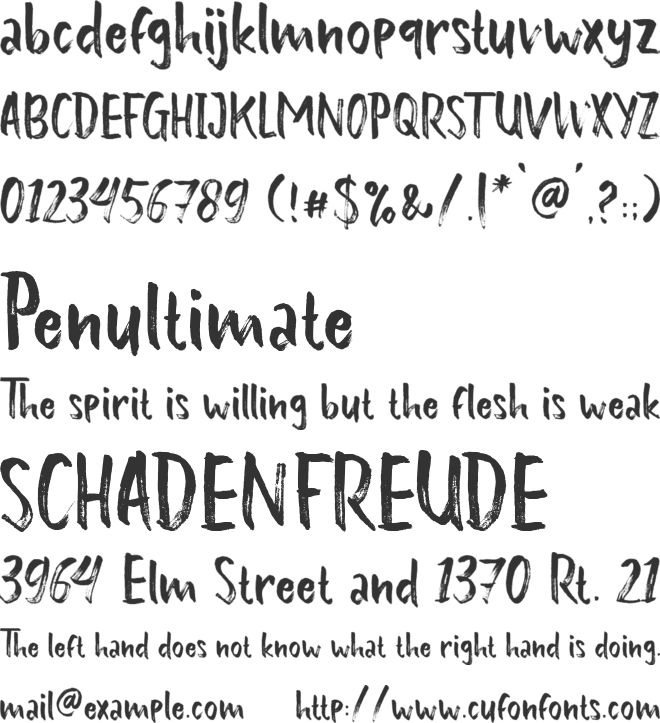 Barossa Brush font preview