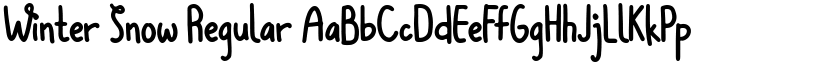 Winter Snow Regular font