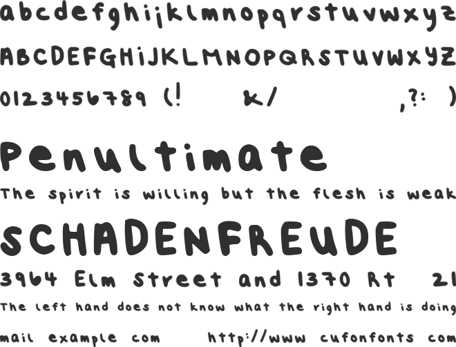 Fricko font preview