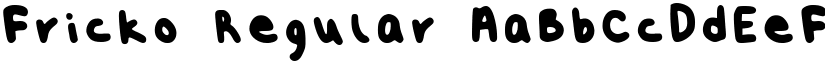 Fricko Regular font