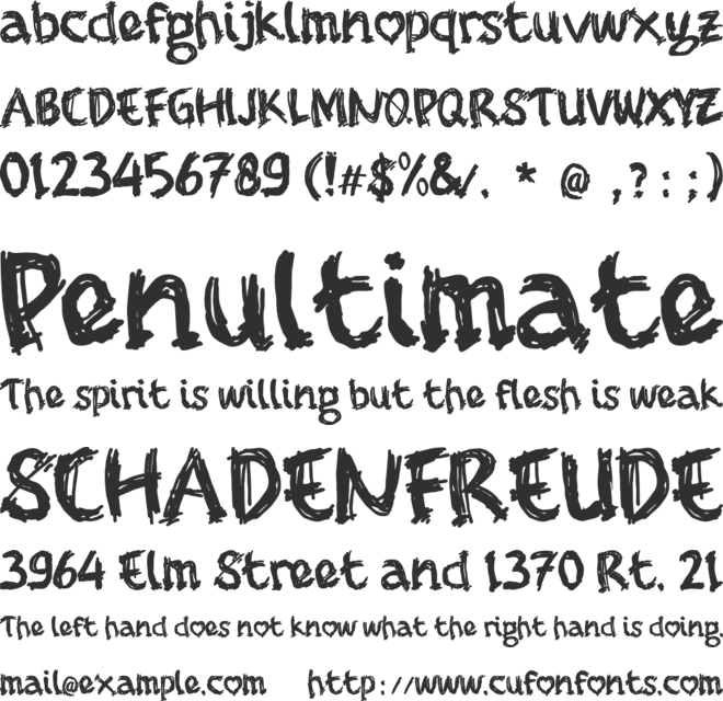 brusher font preview