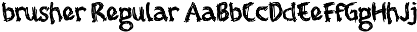 brusher Regular font