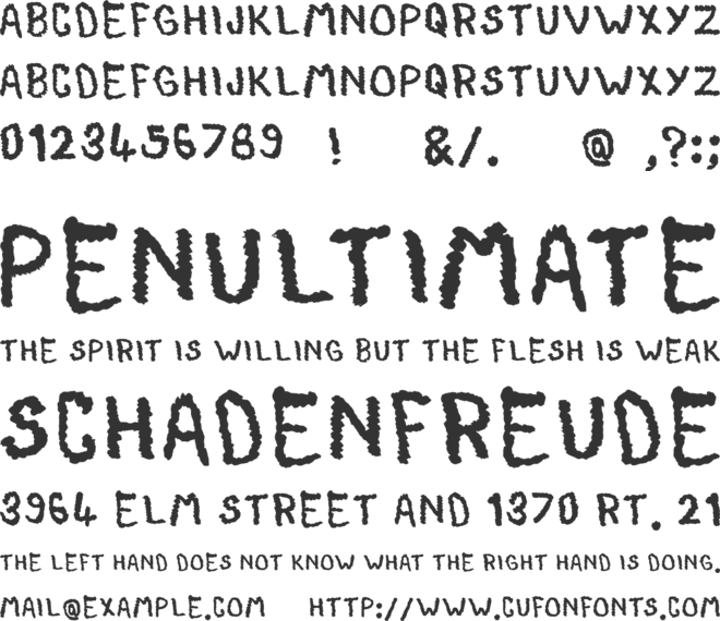 Toddy Paint Brush font preview