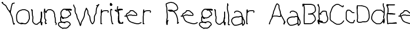 YoungWriter Regular font