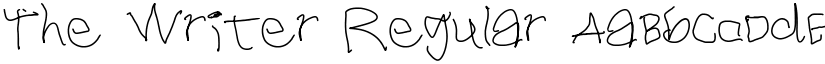 The Writer Regular font