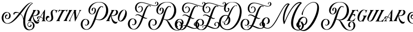 Arastin Pro FREE DEMO Regular font
