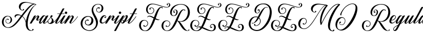 Arastin Script FREE DEMO Regular font