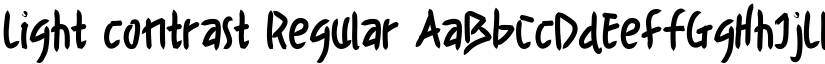 Light contrast Regular font
