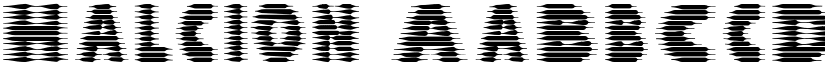 Halcion font