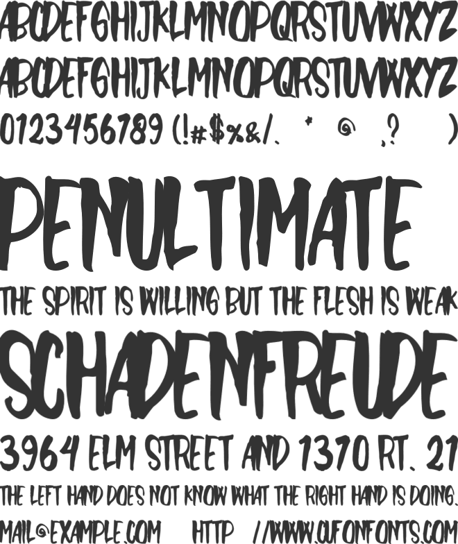 Sunshine In White font preview