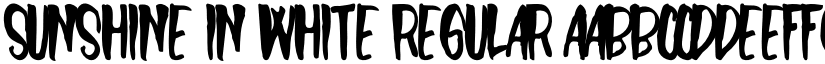Sunshine In White Regular font