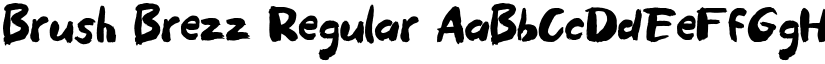 Brush Brezz Regular font