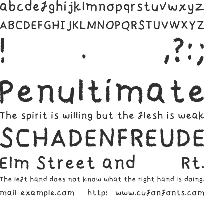 Ammaanney font preview