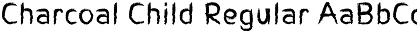 Charcoal Child Regular font