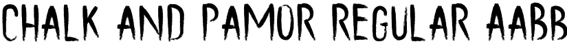 Chalk and Pamor Regular font
