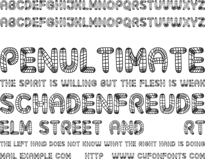 Surfaces font preview