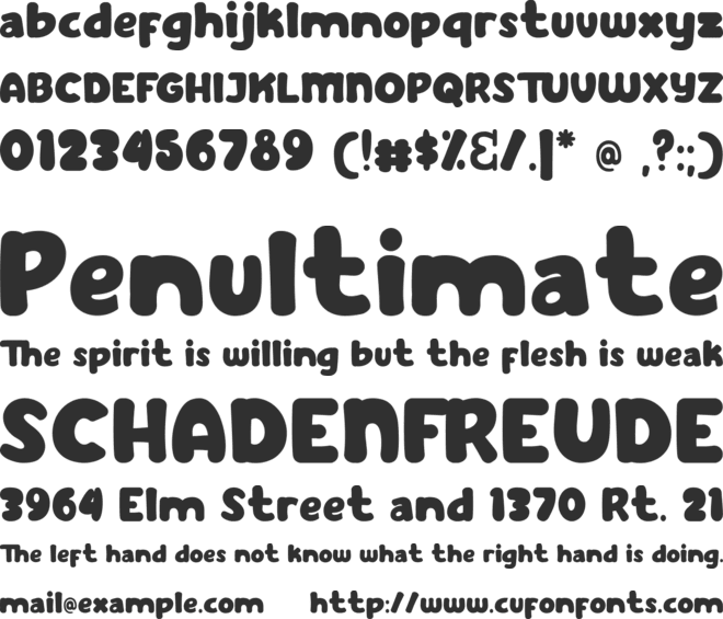 Chiki font preview