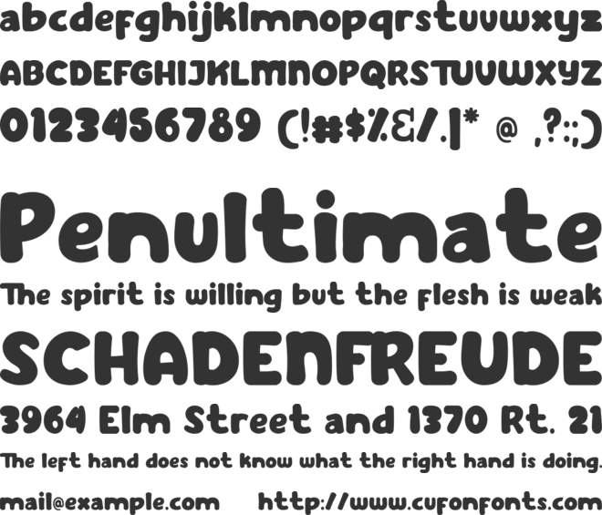 Chiki font preview