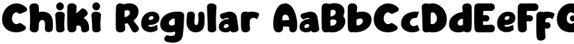 Chiki Regular font