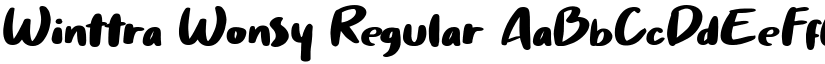 Winttra Wonsy Regular font