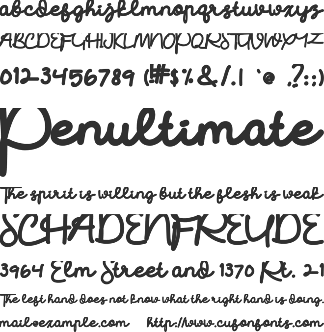 Batullistiwa font preview