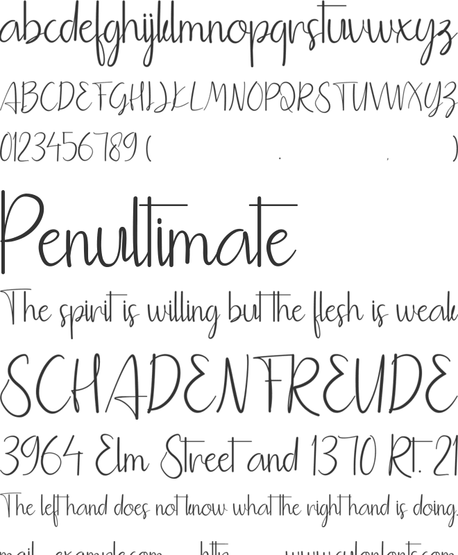 Monaghan font preview