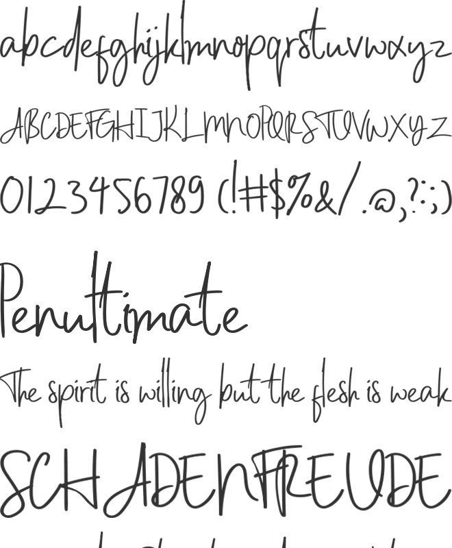 LaTahzan font preview