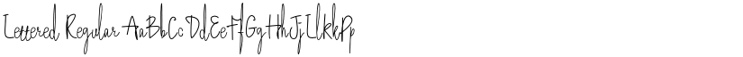 Lettered Regular font