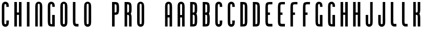 Chingolo Pro font