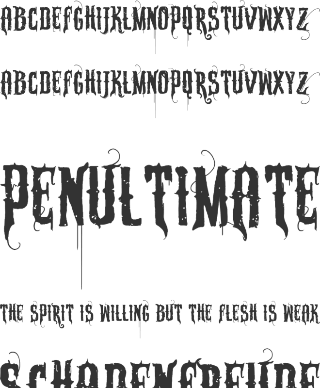 VTKS Sabonete font preview