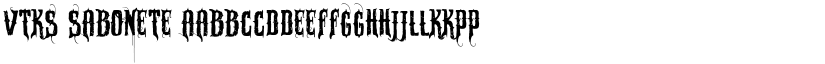 VTKS SABONETE font