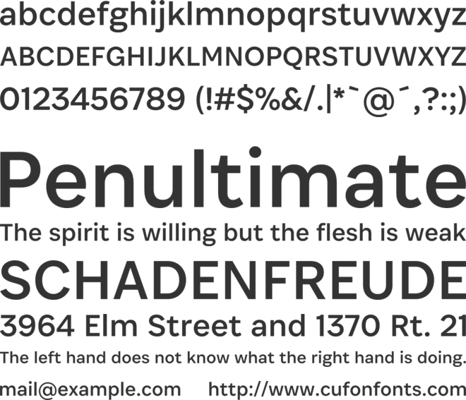 Associate Sans font preview