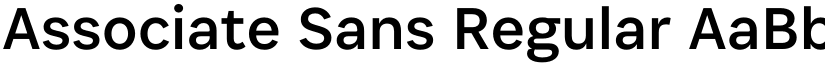 Associate Sans Regular font