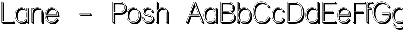 Lane - Posh font