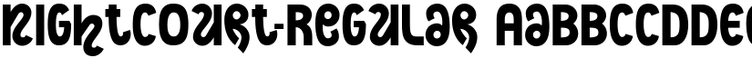 NightCourt-Regular font
