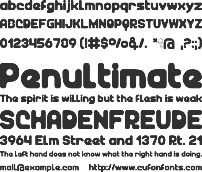 Unocide font preview