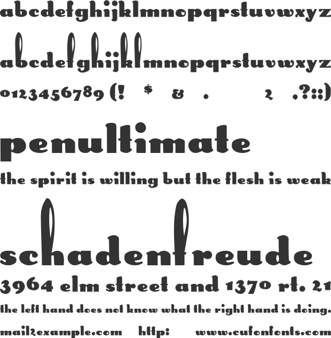 Rabbit Ears font preview