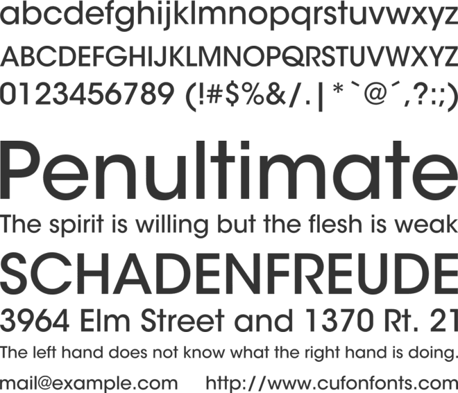 ITC Avant Garde Gothic Std font preview