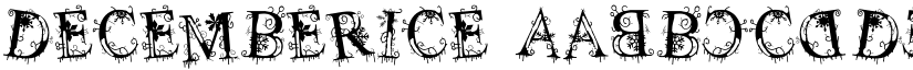 decemberice font