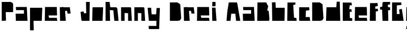 Paper Johnny Drei font