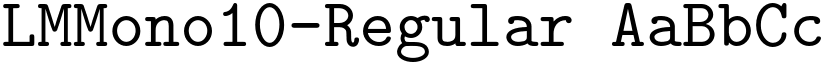 LMMono10-Regular font