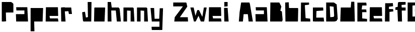 Paper Johnny Zwei font