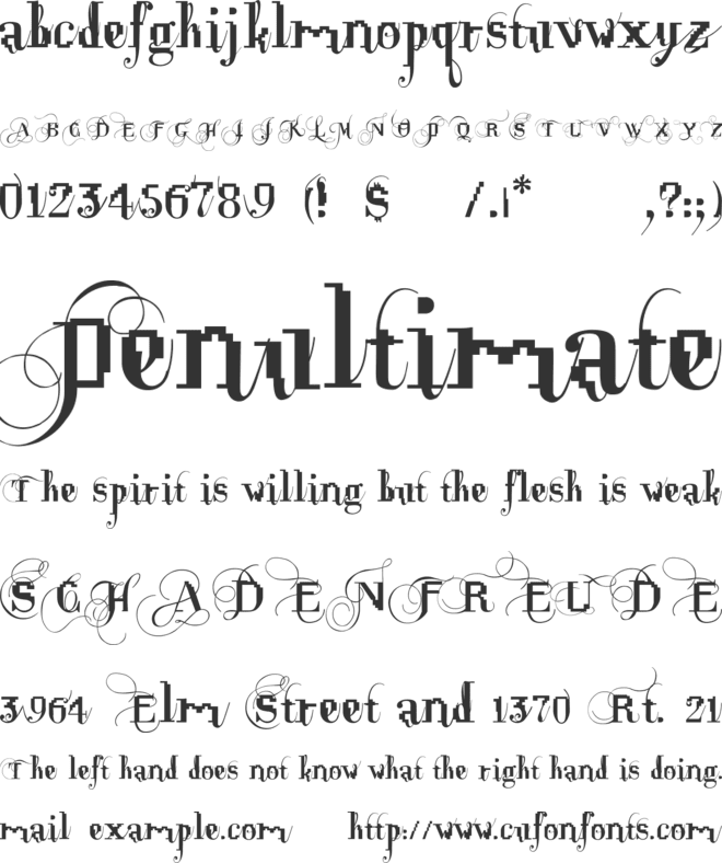 Opux Pix font preview