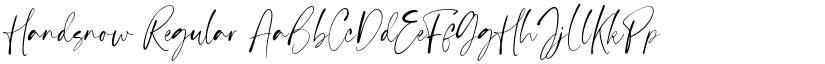 Handsnow Regular font