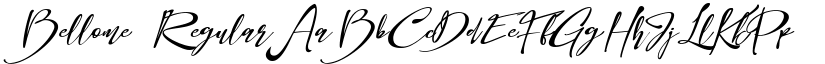 Bellome Regular font
