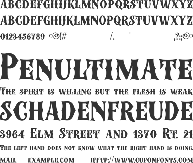 Colder Weather font preview