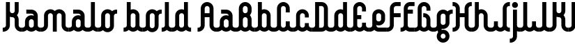 Kamalo bold font