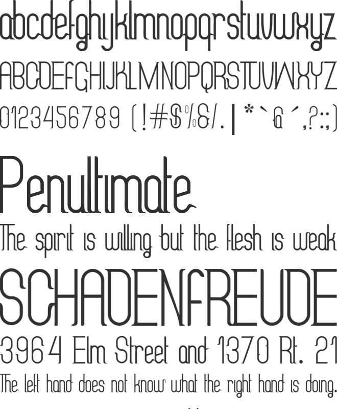 guenue font preview