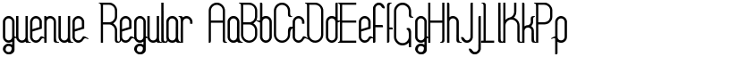 guenue Regular font