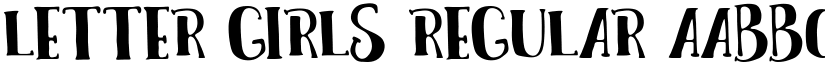 LETTER GIRLS Regular font